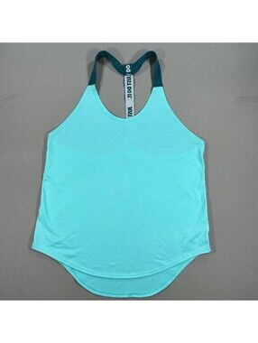Nike Dri-FIT Tank Top Womens Small Blue Racerback Scoop Neck Loose Fi